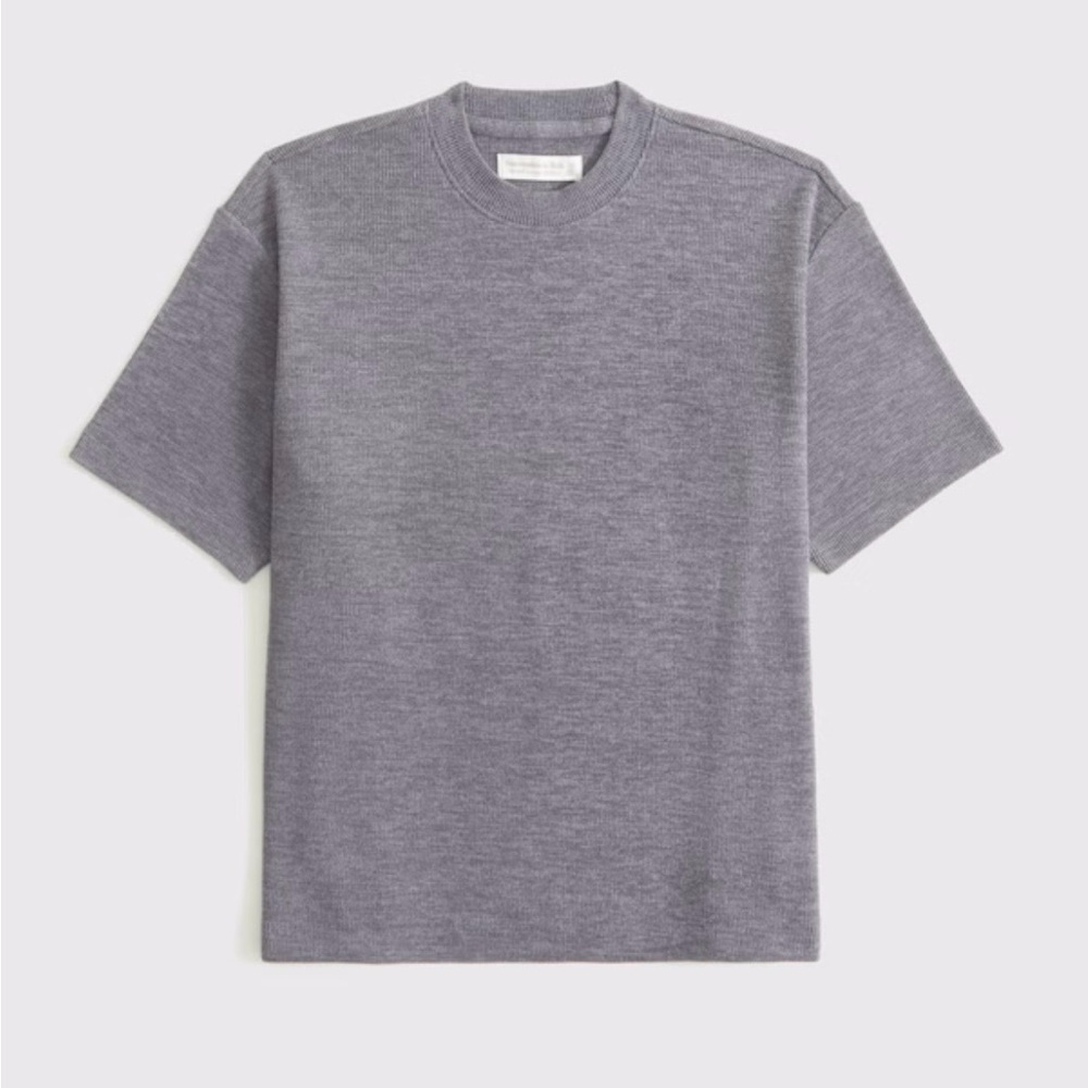 NWT Abercrombie Short-Sleeve Lounge Micro-Waffle Top